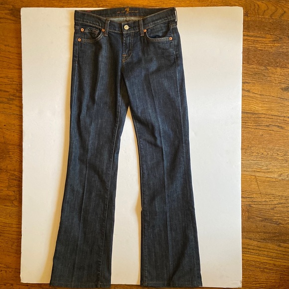 7 For All Mankind Boot-cut Jeans, size 27, EUC - Picture 1 of 4